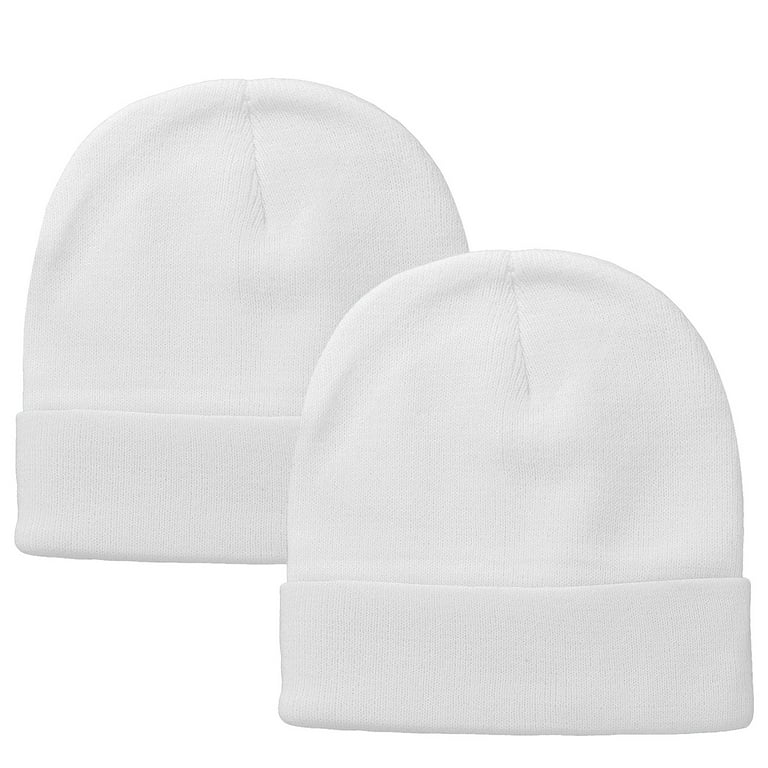 Falari Pcs Men Women Skull Knitted Beanie Hat Plain Solid Color