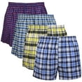 thumbnail image 1 of Falari 4-Pack Men's Boxer Underwear 100% Cotton Assorted-03 Large, 1 of 6