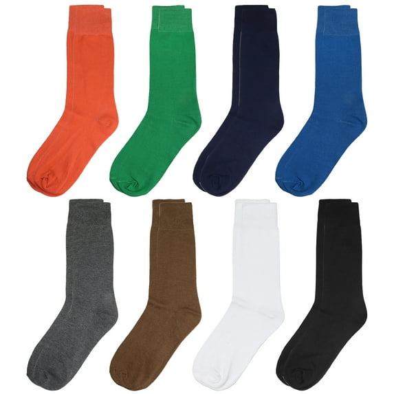 Falari 8 Pairs Men Fancy Colorful Funny Novelty Casual Dress Crew Socks