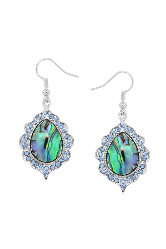 Abalone egg Shaped Earring Abalone E0396