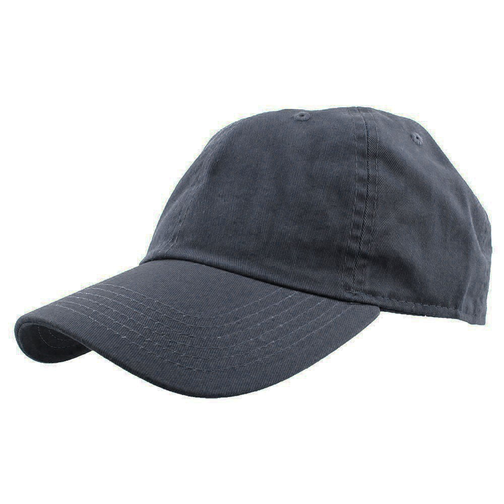 Baseball Cap Hat 100% Cotton Adjustable Size Charcoal