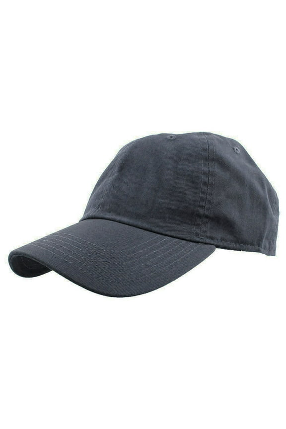 Baseball Cap Hat 100% Cotton Adjustable Size Charcoal