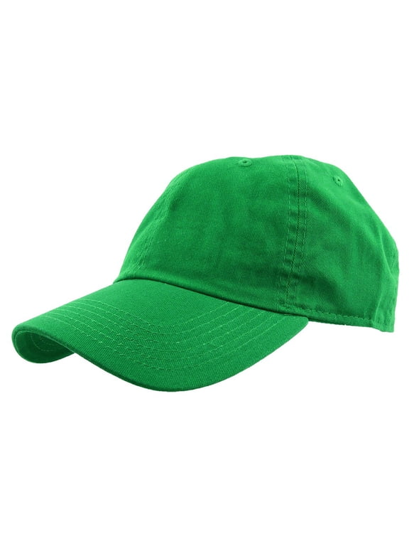 Baseball Cap Hat 100% Cotton Adjustable Size Kelly Green