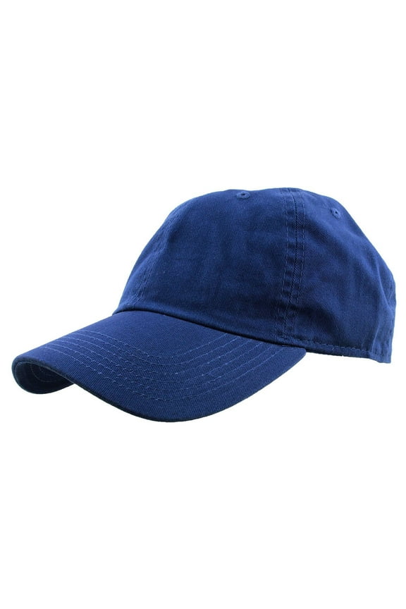 Baseball Cap Hat 100% Cotton Adjustable Size Royal