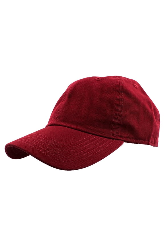 Baseball Cap Hat 100% Cotton Adjustable Size Wine