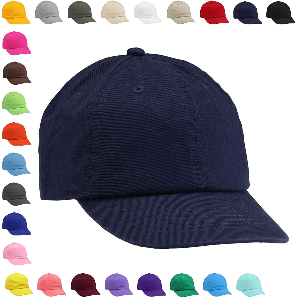 Falari Trucker Hat 2-Piece Set, 6 Panel, Cotton Mesh, Adjustable Size Baseball Cap Sky Blue Sky Blue