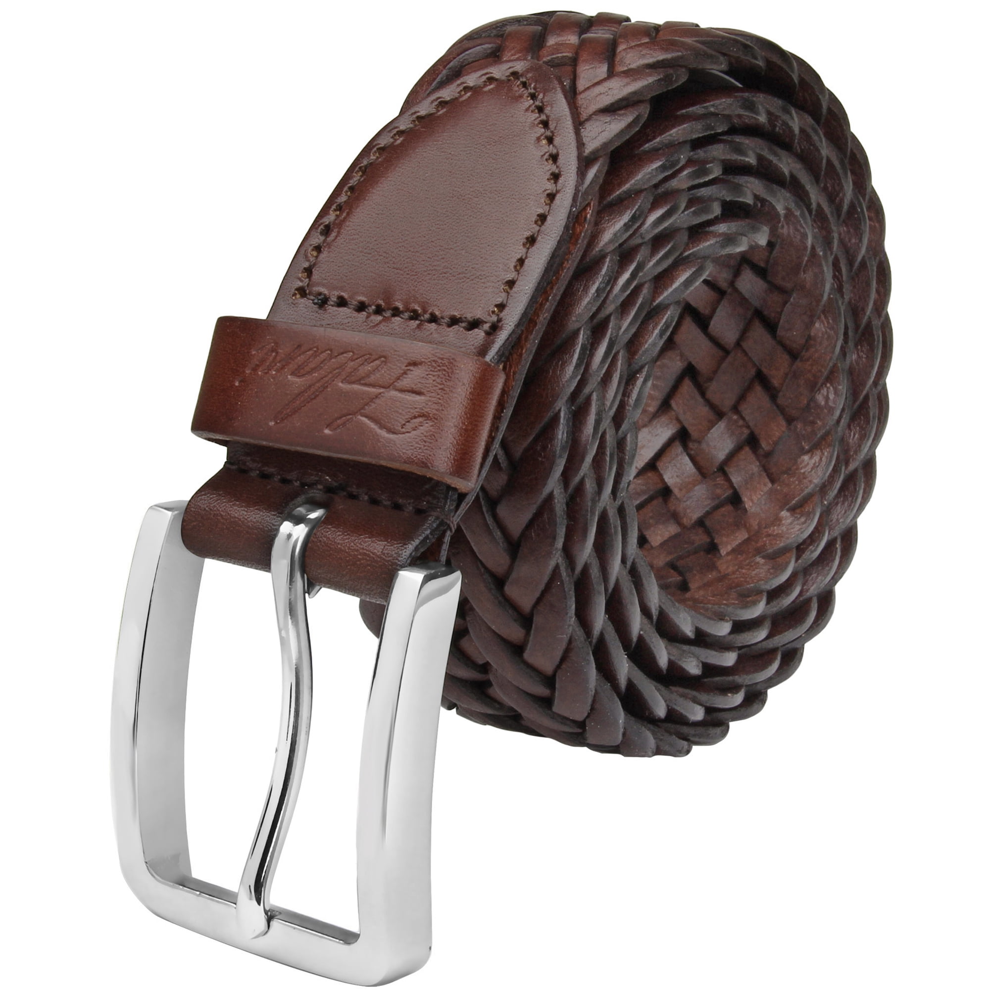 ❤️ 100% genuine leather braided belt Belts.com Braided Belt Genuine Leather Woven Casual Dress  main image 4