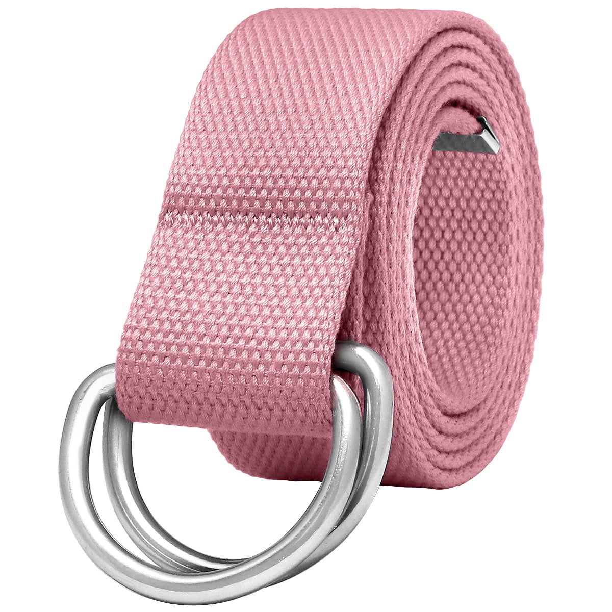 Teeoff Double D-Ring Web Belt - 1.38" Wide, Adjustable Canvas Belt | 16 Colors, 2 Lengths (47.2" & 59")