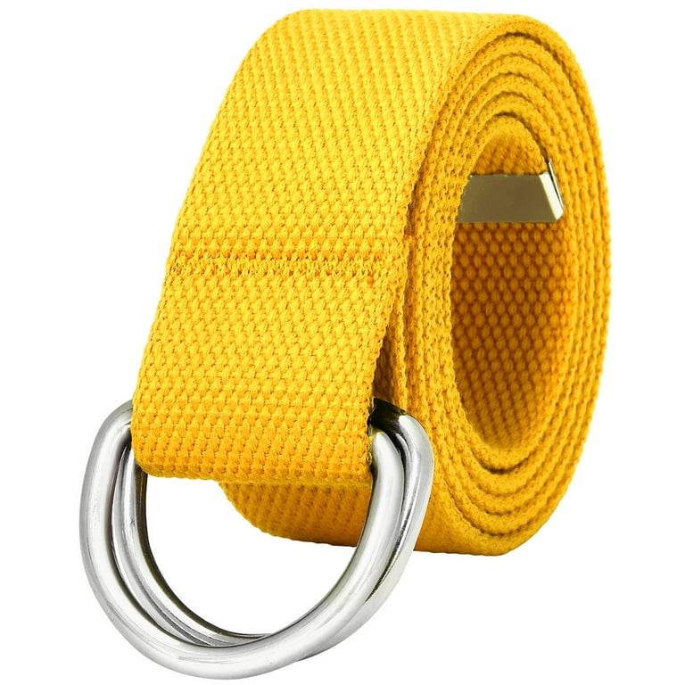 Cloth belt with two metal rings deals
