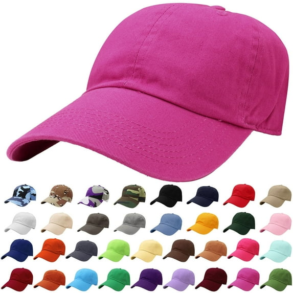 Classic Baseball Cap Dad Hat 100% Cotton Soft Adjustable Size