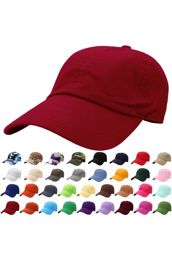 Classic Baseball Cap Dad Hat 100% Cotton Soft Adjustable Size