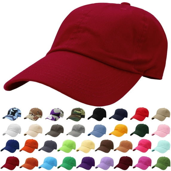 Falari Classic Baseball Cap Dad Hat 100% Cotton Soft Adjustable Size