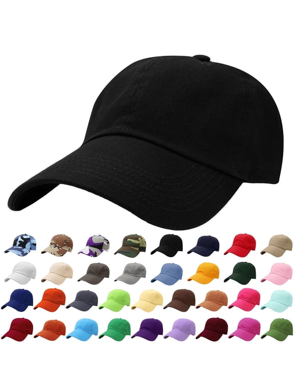 Classic Baseball Cap Dad Hat 100% Cotton Soft Adjustable Size