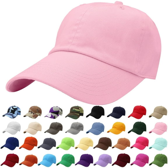 Falari Classic Baseball Cap Dad Hat 100% Cotton Soft Adjustable Size