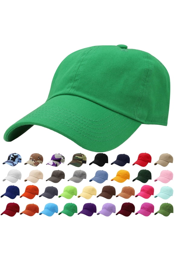Classic Baseball Cap Dad Hat 100% Cotton Soft Adjustable Size