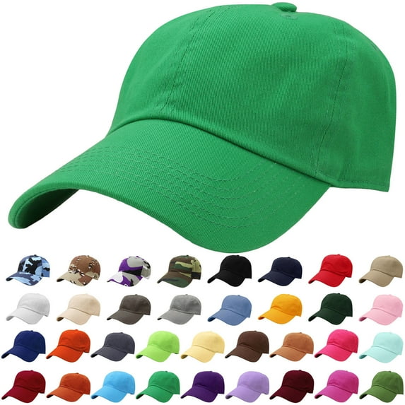 Falari Classic Baseball Cap Dad Hat 100% Cotton Soft Adjustable Size