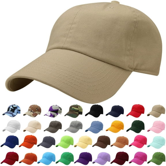 Falari Classic Baseball Cap Dad Hat 100% Cotton Soft Adjustable Size