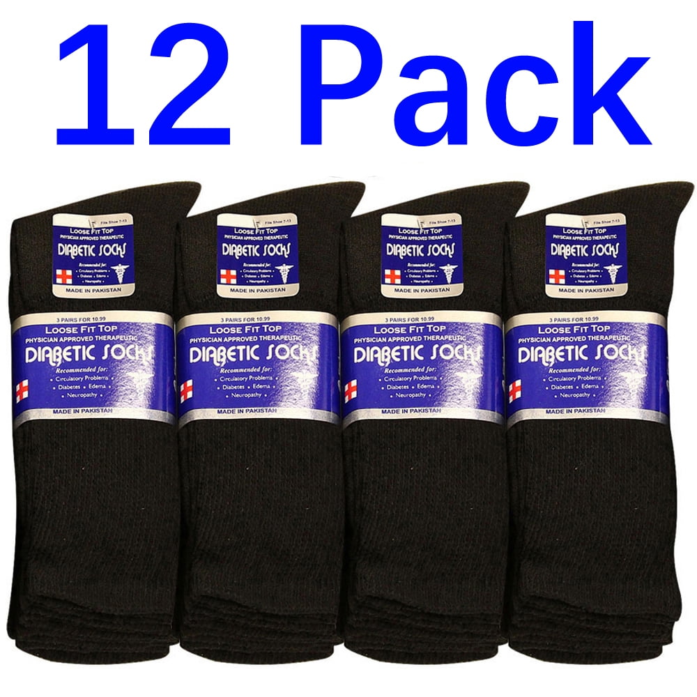 Falari Diabetic Crew Socks Physicians Approved Socks for Men Women Legs