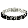 thumbnail image 1 of Falari High Quality Crystal Stretch Bracelet Wedding Bracelet Gift Box Included Jet, 1 of 4