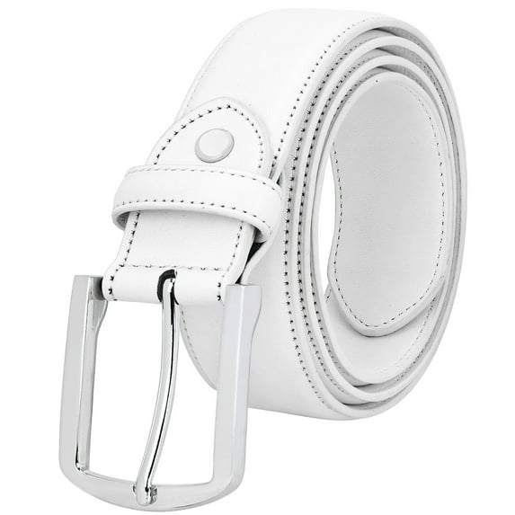 Falari Men Genuine Leather Casual Dress Belt With Single Prong Buckle 15 Colors