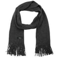 thumbnail image 1 of Falari Men Knitted Winter Scarf Dark Grey, 1 of 2