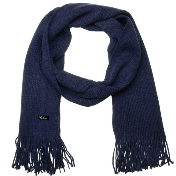 Falari Men Knitted Winter Scarf Navy