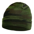 thumbnail image 1 of Falari Men Women Knitted Skully Beanie Hat Ski Cap Plain Solid Color Warm Great for Winter Green Camouflage, 1 of 3