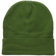 thumbnail image 1 of Falari Men Women Skull Knitted Beanie Hat Ski Cap Plain Solid Color Warm Great for Winter Army Green, 1 of 3