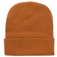 thumbnail image 1 of Falari Men Women Skull Knitted Beanie Hat Ski Cap Plain Solid Color Warm Great for Winter Copper, 1 of 2