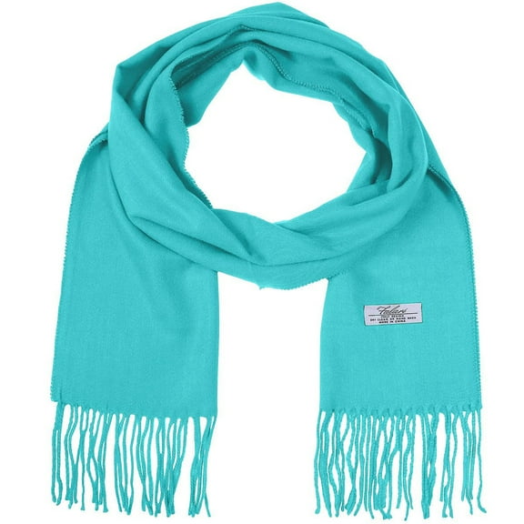 Falari Men Women Unisex Classic Soft Winter Scarf 78" x 12" - Aqua