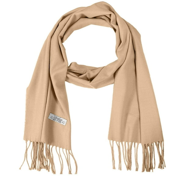 Falari Men Women Unisex Classic Soft Winter Scarf 78" x 12" - Camel