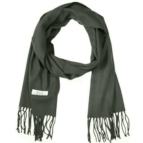 Falari Men Women Unisex Classic Soft Winter Scarf 78" x 12" - Dark Gray