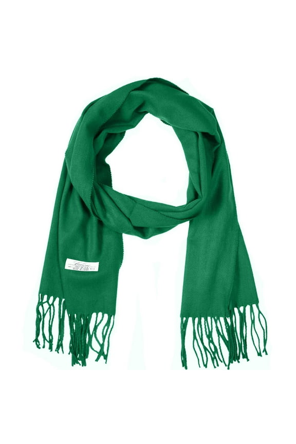 Men Women Unisex Classic Soft Winter Scarf 78" x 12" - Kelly Green