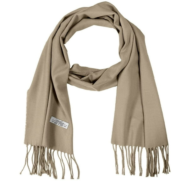 Falari Men Women Unisex Classic Soft Winter Scarf 78" x 12" - Khaki