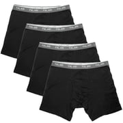 Falari Men's 4-Pack Boxer Briefs Bamboo Rayon Ultra Soft Lightweight Breathable
