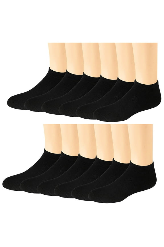 Men's Ultimate Cushioned Cotton Ankle Socks 6 or 12 Pack