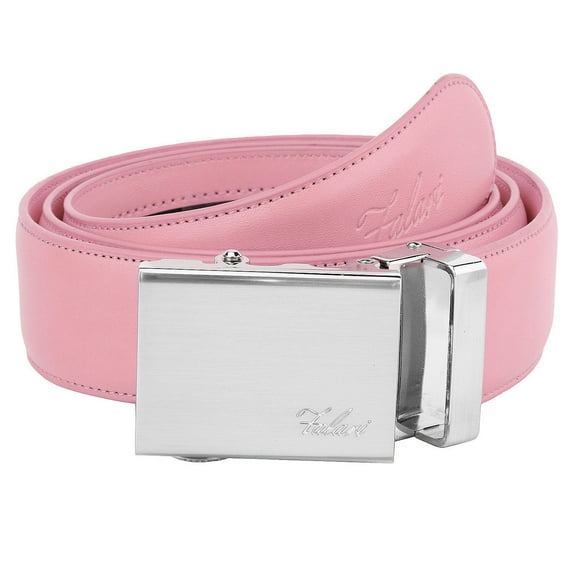 Falari Mens Genuine Leather Ratchet Dress Belt Automatic Sliding Buckle - 20 Variety Colors - Trim to Fit