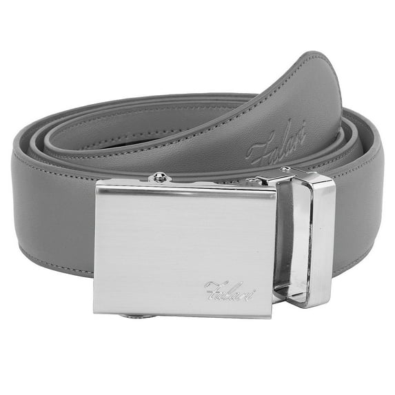 Falari Mens Genuine Leather Ratchet Dress Belt Automatic Sliding Buckle - 20 Variety Colors - Trim to Fit