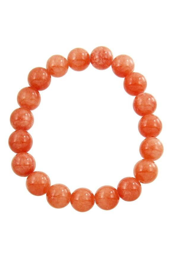 Natural Gemstone Bracelet 10mm Stretch One Size