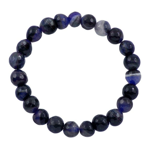 Falari Natural Gemstone Bracelet 8mm Stretch One Size