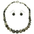 thumbnail image 1 of Falari Natural Gemstone Necklace Earring Set, 1 of 3