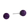 thumbnail image 1 of Falari Natural Gemstone Stud Earring 8mm Stone, 1 of 3