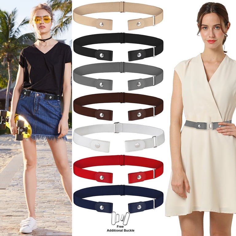 Falari No-Buckle Stretch Belt, Navy, Medium (20-33 inches) photo 1