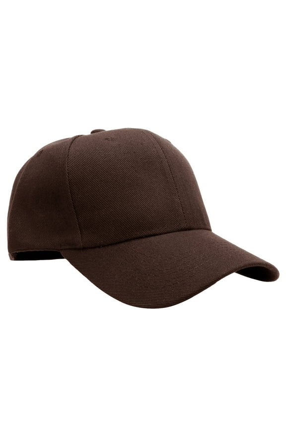 Plain Blank Baseball Cap Adjustable Size for Outdoor Activities Brown