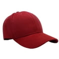 thumbnail image 1 of Falari Plain Blank Baseball Cap Adjustable Size for Outdoor Activities Burgundy, 1 of 6