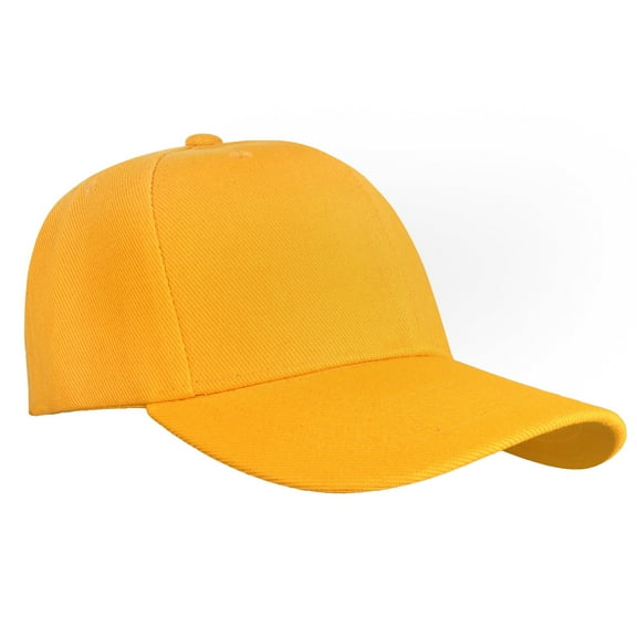 Falari Plain Blank Baseball Cap Adjustable Size for Outdoor Activities Gold