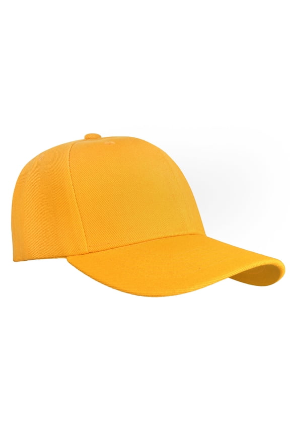 Plain Blank Baseball Cap Adjustable Size for Outdoor Activities Gold