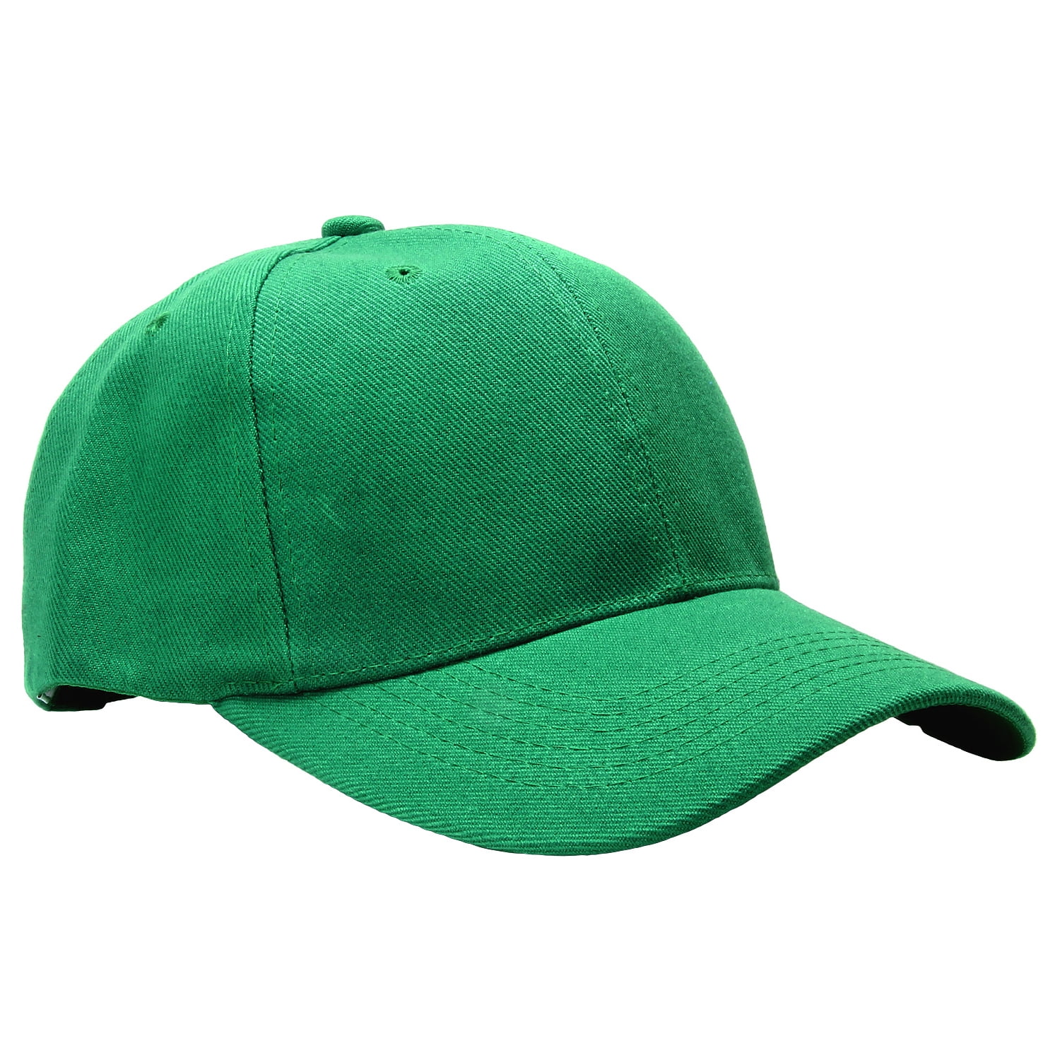 Falari Plain Blank Baseball Cap Adjustable Size for Outdoor Activities Kelly Green