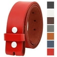 thumbnail image 1 of Falari Replacement Genuine Leather Belt Strap Without Buckle Snap on Strap 1.5" Wide 8005, 1 of 6