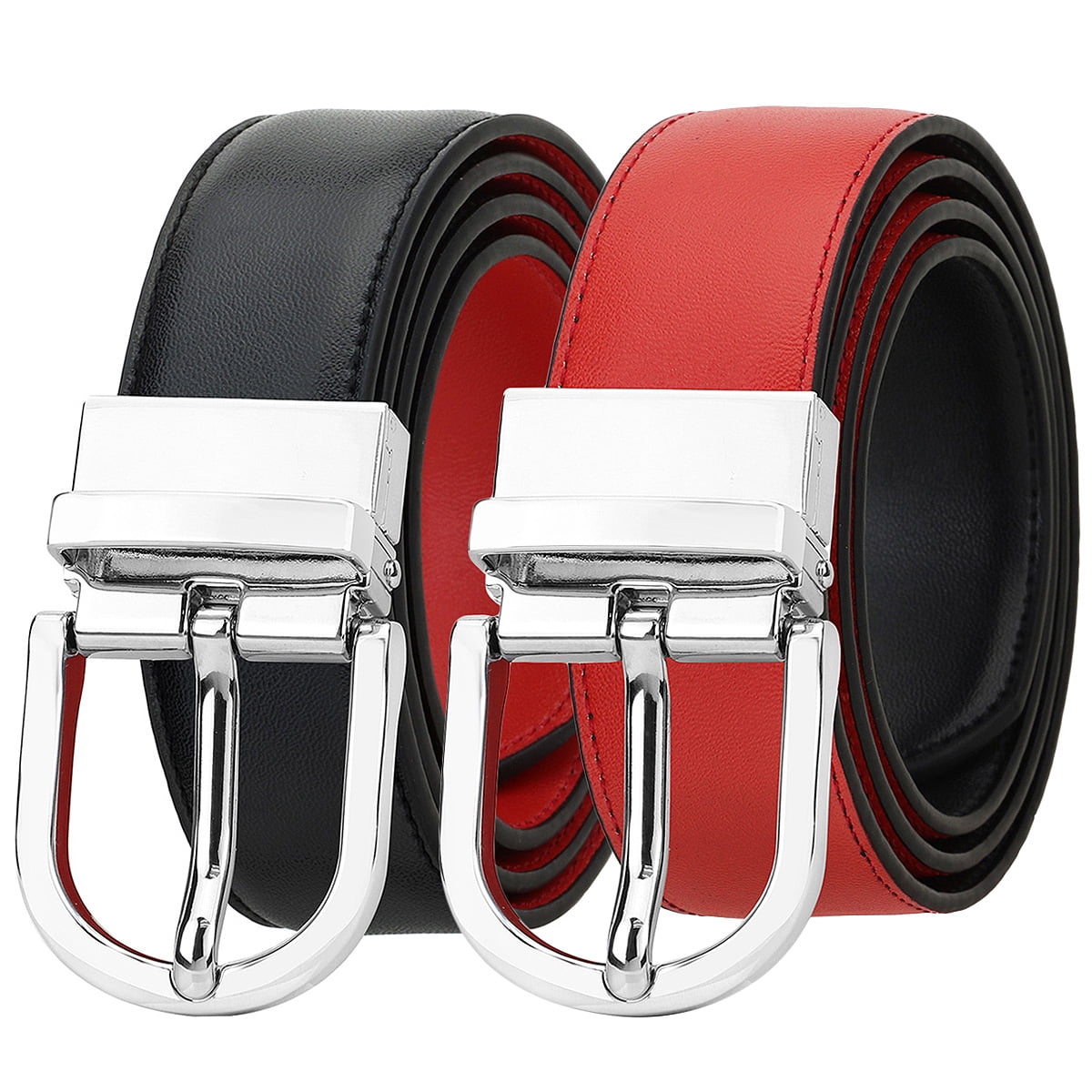 Falari Kids Adjustable Belts - Genuine Leather & Elastic Strap For Boys & Girls, One Size Fits Most (16-30 Inch)
